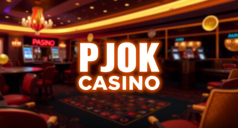 Immersive lounge-style interface of PJOK casino
